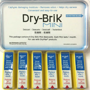 Dry-Brik Mini desiccant blocks are for the DryMax hearing aid dryers.
